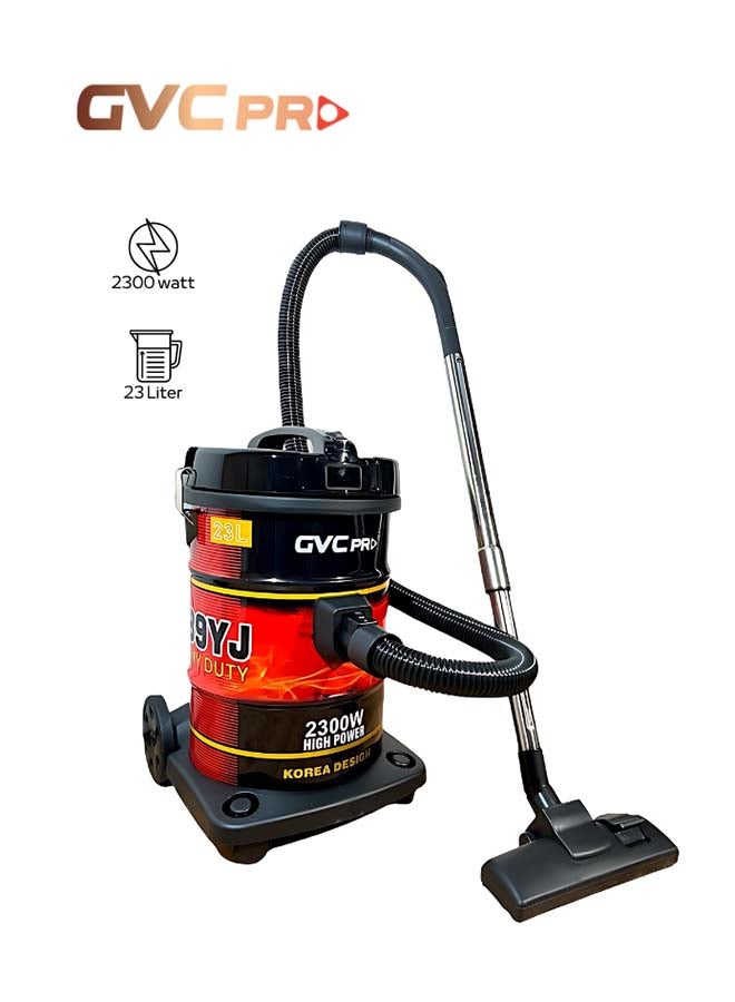 جي في سي برو مكنسة كهربائية مزودة بحاوية تخزين سعة 23 لترا وقدرة 2300 وات 23 L 2300 W GVCV-2300/ GVC-2300 أسود/أحمر - Image 1