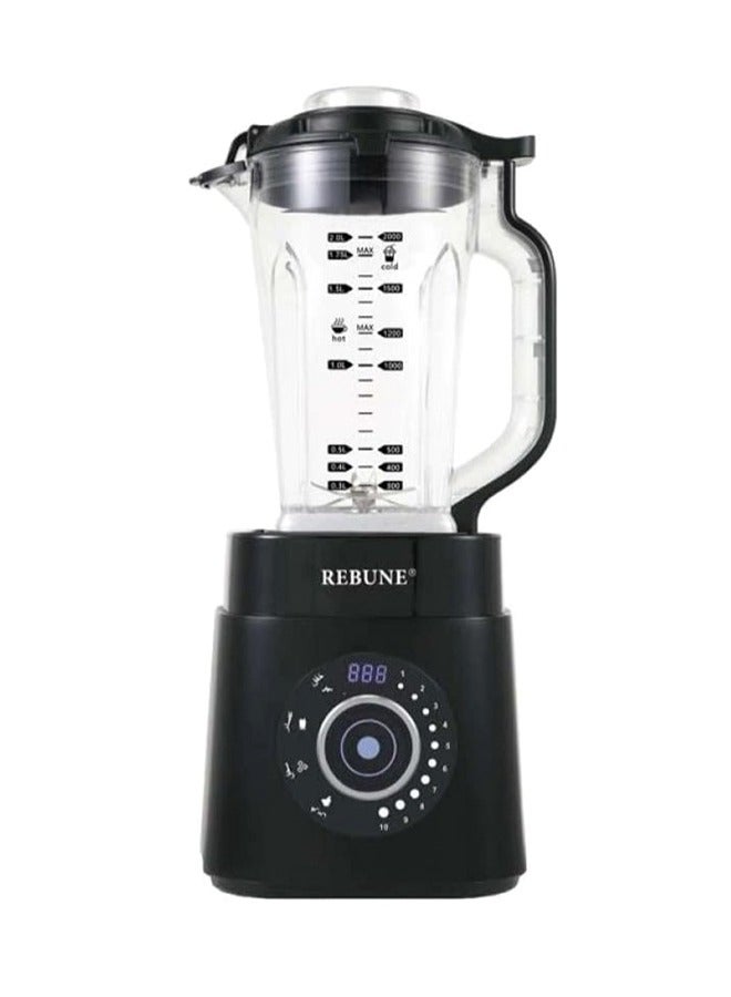 REBUNE Ultra-fast blender, 2 liter capacity, shatter-resistant glass, 1500 watts, RE-2-104  - Image 1