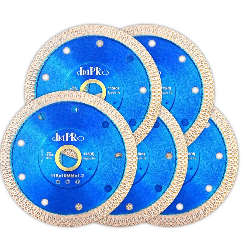 DAPRO 5Pcs/Lot Tile Blade 4.5" Super Thin Diamond Porcelain Cutting Blade for Cutting Ceramic Tile Granite Marble - Image 2