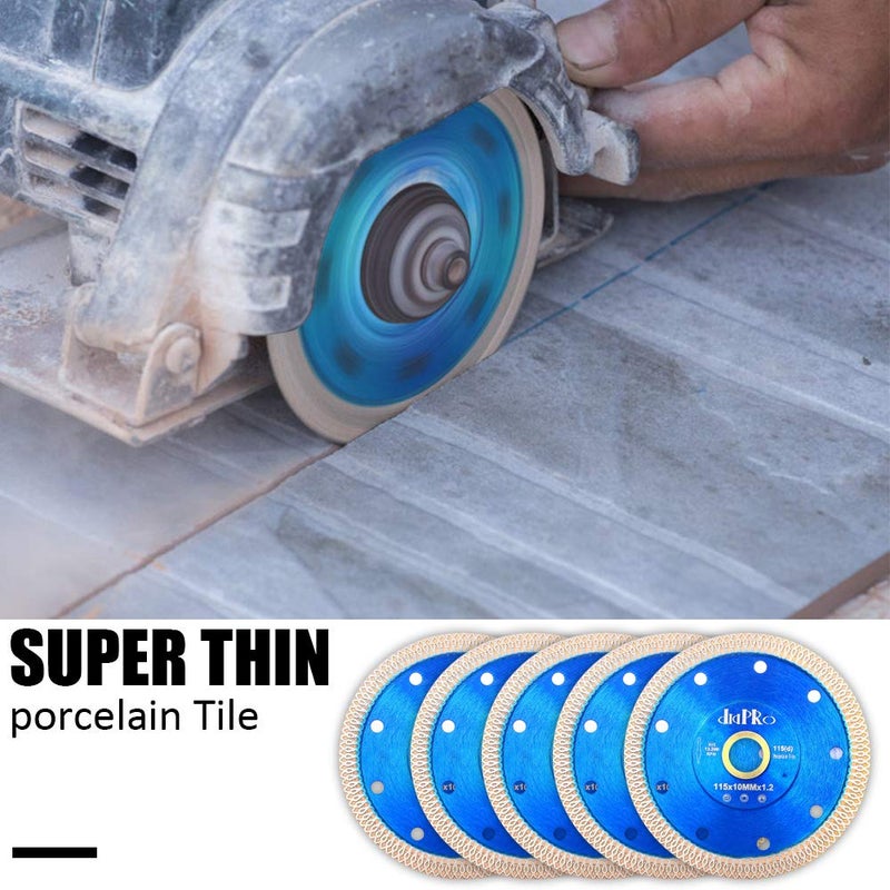 DAPRO 5Pcs/Lot Tile Blade 4.5" Super Thin Diamond Porcelain Cutting Blade for Cutting Ceramic Tile Granite Marble - Image 4