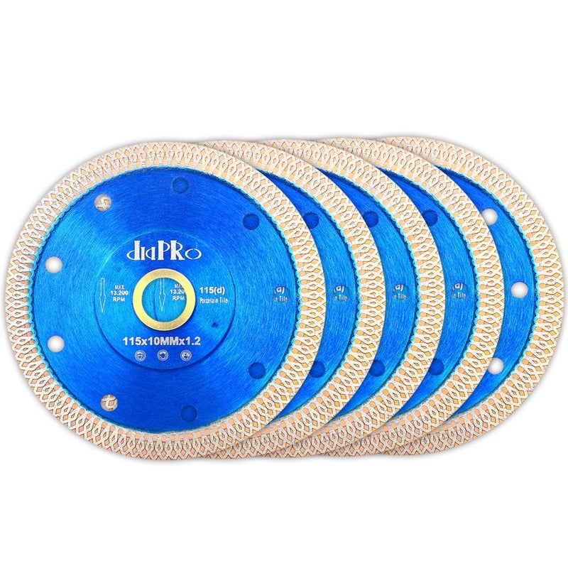DAPRO 5Pcs/Lot Tile Blade 4.5" Super Thin Diamond Porcelain Cutting Blade for Cutting Ceramic Tile Granite Marble - Image 3