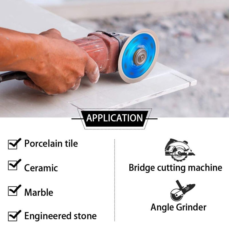 DAPRO 5Pcs/Lot Tile Blade 4.5" Super Thin Diamond Porcelain Cutting Blade for Cutting Ceramic Tile Granite Marble - Image 5