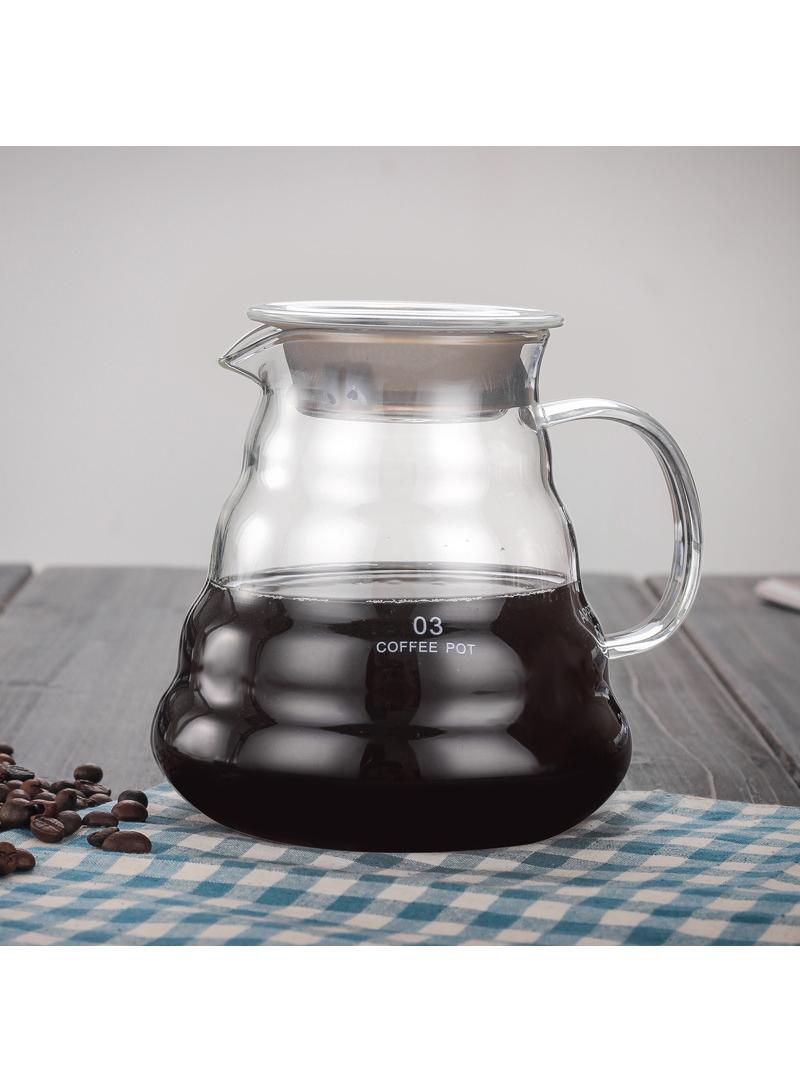 Bluejw V60 Glass Pour Over Coffee Maker Set,Coffee Server Pot Heat Resistant Come With Glass Drip Filter And Filter Paper (800ML) - Image 2