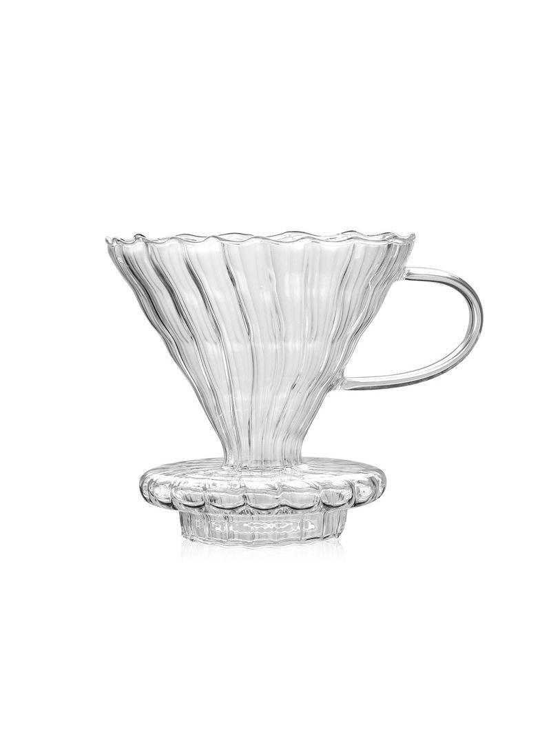 Bluejw V60 Glass Pour Over Coffee Maker Set,Coffee Server Pot Heat Resistant Come With Glass Drip Filter And Filter Paper (800ML) - Image 3