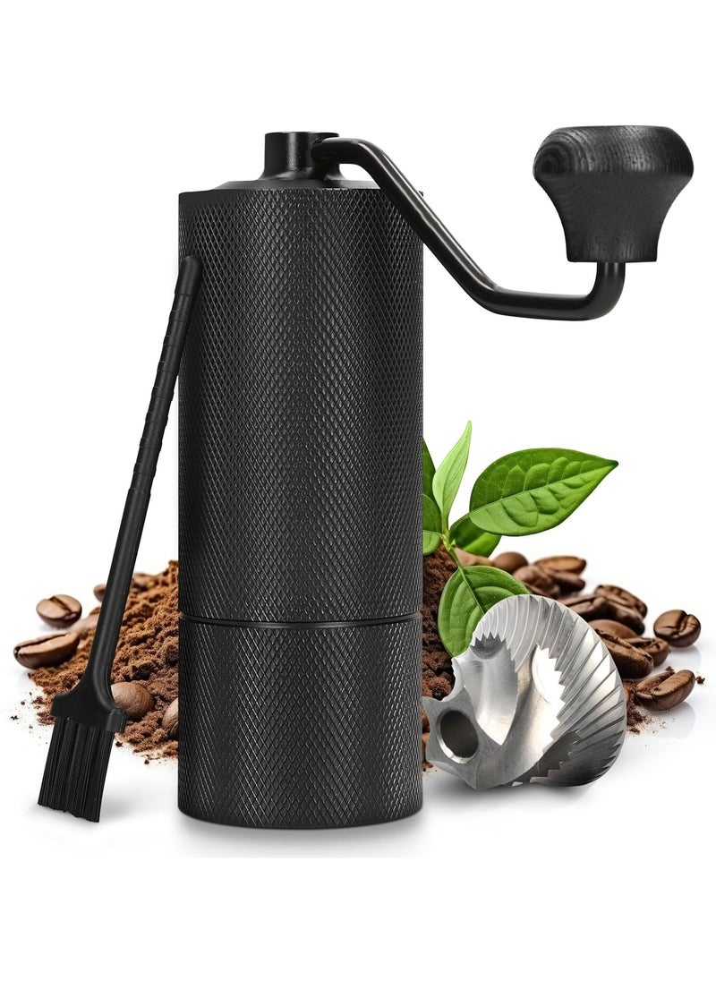 Joshberg Manual Coffee Grinder,Coffee Bean Grinder with Adjustable Setting High-precision for Pour Over French Press Espresso Turkish or Cold Brew,for Travel or Camping,Black  - Image 1
