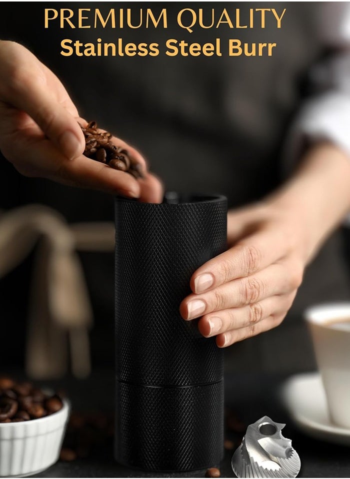 Joshberg Manual Coffee Grinder,Coffee Bean Grinder with Adjustable Setting High-precision for Pour Over French Press Espresso Turkish or Cold Brew,for Travel or Camping,Black  - Image 2