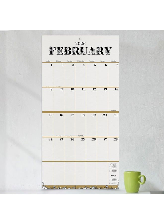 TF Publishing 2026 Big Grid-Floral Wall Calendar - Image 5