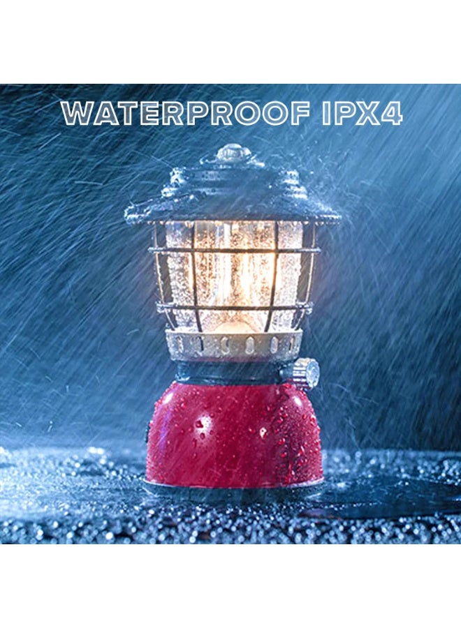 توبيز مصباح توبي المحمول للتخييم، مزود بشاحن USB، مناسب للخيمة الخارجية | مصباح طوارئ قابل لإعادة الشحن، مزود بإضاءة LED، ومصباح مقاوم للمطر، ومصباح فائق الخفة، ومصباح تخييم قابل لإعادة الشحن (أحمر) - Image 5