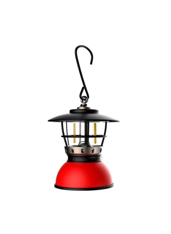 توبيز مصباح توبي المحمول للتخييم، مزود بشاحن USB، مناسب للخيمة الخارجية | مصباح طوارئ قابل لإعادة الشحن، مزود بإضاءة LED، ومصباح مقاوم للمطر، ومصباح فائق الخفة، ومصباح تخييم قابل لإعادة الشحن (أحمر) - Image 2