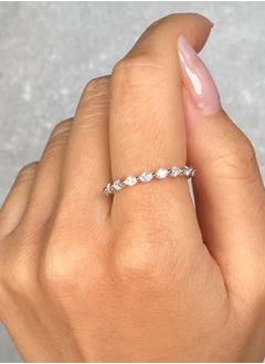 Band Ring for Women | Tarnish Free 18K Gold or Rhodium Plated Ring | 5A Cubic Zirconia | Side Marquise Stone | Eternity Band, Trendy Stackable Ring for Women Gold Jewelry - pzsku/Z30322D7DCC3F34D80C61Z/45/_/1732649965/e8239acb-adc8-4a4f-9018-346d239d120b