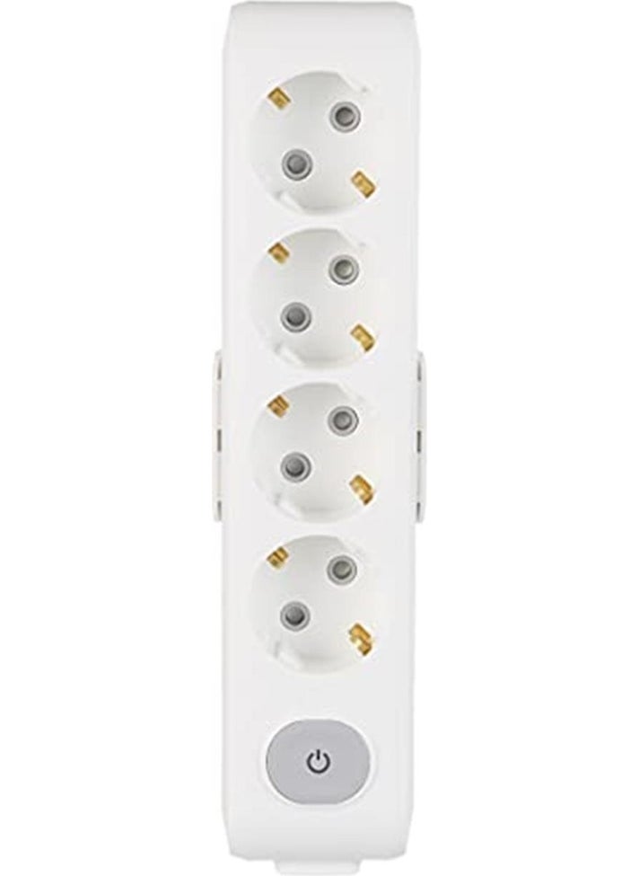 Viko Multi-Let 4-way Switch Grounded Outlet Terminal  - Image 1