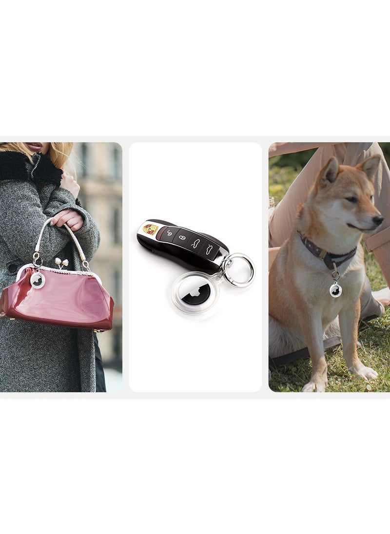 Generic - Waterproof Airtag Holder 6 Pack Apple AirTags with Keychain AirTag Case for Luggage Dog Collar and Keys Anti-Scratch Full Body Protective Airtag Holder 6 Colors - Image 1