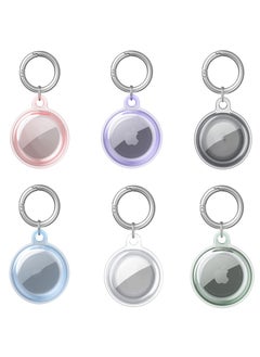 Generic Waterproof Airtag Holder 6 Pack Apple AirTags with Keychain AirTag Case for Luggage Dog Collar and Keys Anti-Scratch Full Body Protective Airtag Holder 6 Colors  - Image 4