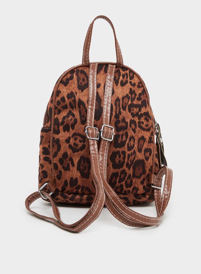 Styli Leopard Print Backpack - Image 2