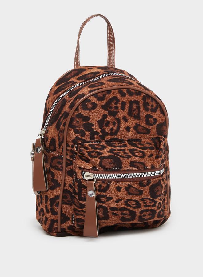 Styli Leopard Print Backpack - Image 1