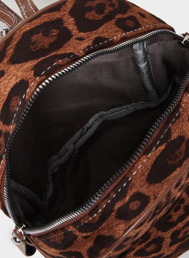 Styli Leopard Print Backpack - Image 4
