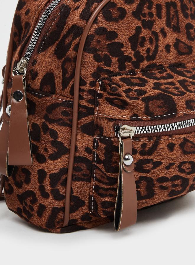 Styli Leopard Print Backpack - Image 3