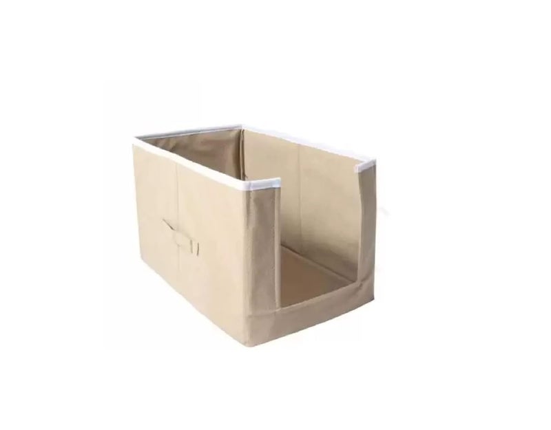 ShubhKraft Shubhkraft Clothes OrganiserClothes Organiser For WardrobeNon Woven Shirt Stacker Organizer With Handle For Shirts And TShirts For ClosetWardrobe OrganizerGarment CoverPack Of 1 Beige  - Image 2