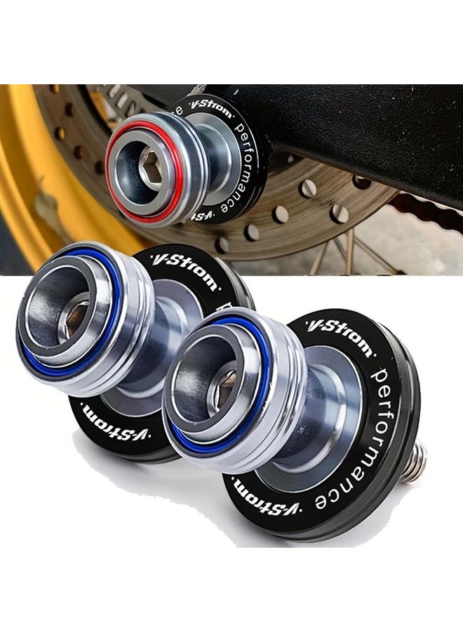 Black Aluminum CNC Motorcycle Rear Swingarm Pivot Bushings Riser Screws for Suzuki - Image 1