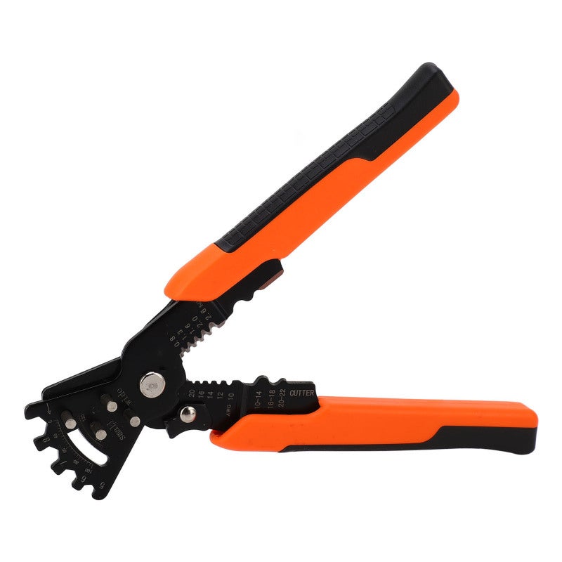 Multifunctional Wire Stripper: Chrome Vanadium Steel, Ergonomic Non-Slip Rubber Handle - High Efficiency, Wire Cutting Crimping Wrench Tool for Electrical Operations - Image 1