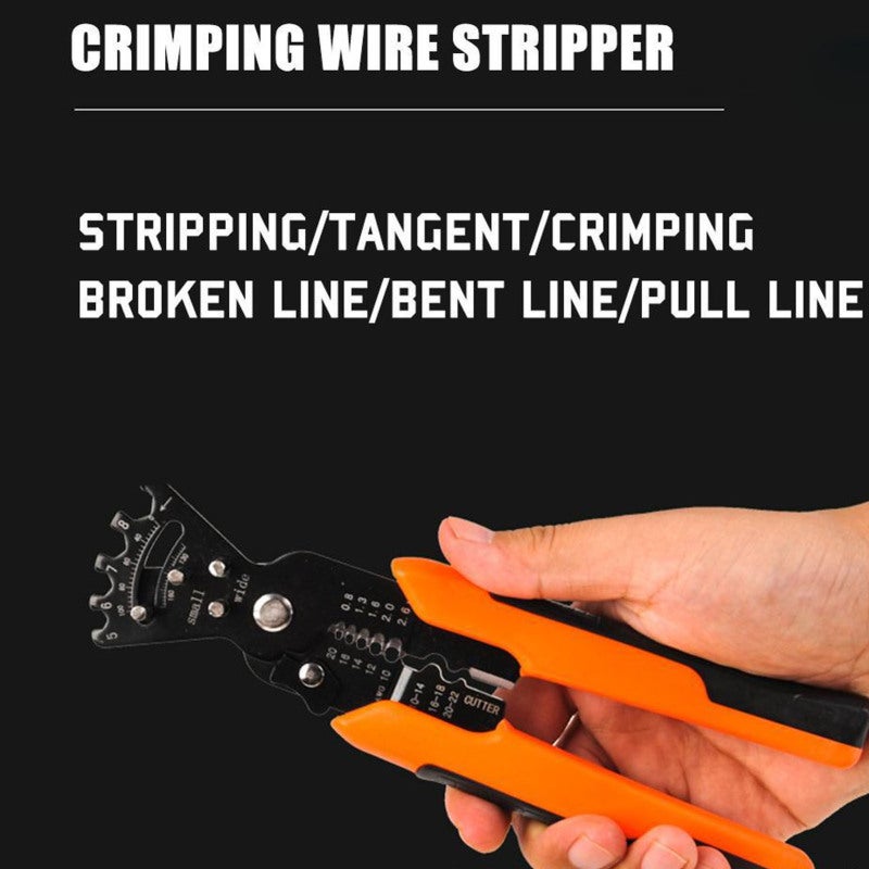 Multifunctional Wire Stripper: Chrome Vanadium Steel, Ergonomic Non-Slip Rubber Handle - High Efficiency, Wire Cutting Crimping Wrench Tool for Electrical Operations - Image 3