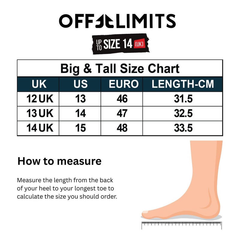 OFF LIMITS Men's Hangman Big and Tall Outdoor Shoes, Sports Shoes, Specially Developed for Plus Size, Big Feet & Big Size, UK-12-14 - Image 5