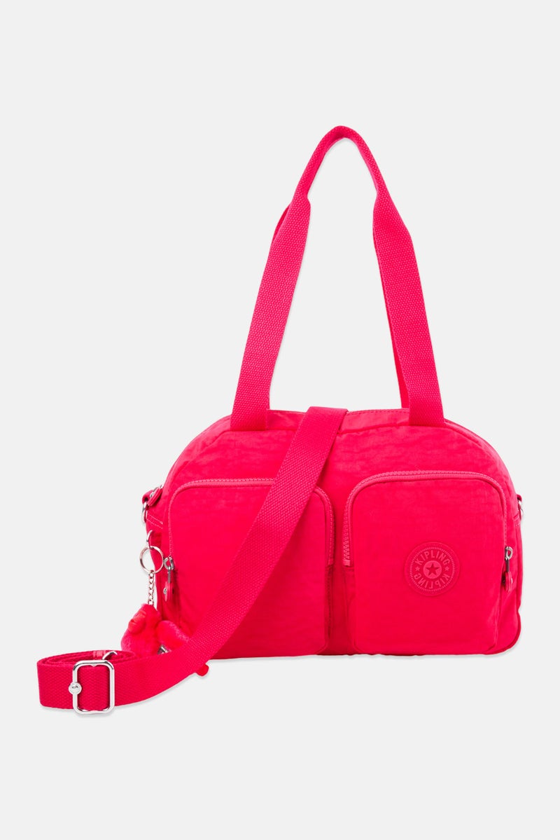 kipling Women Brand Logo Cross Body Bag, Magenta Pink - Image 1