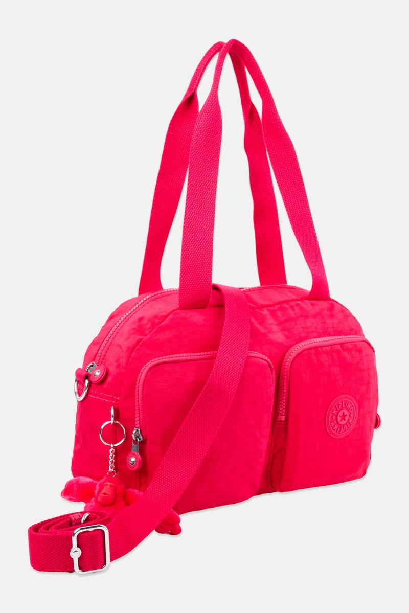 kipling Women Brand Logo Cross Body Bag, Magenta Pink - Image 2