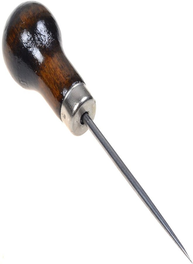 JDYYICZ Pack of 2 Gourd Shape Leather Craft Cloth Wood Handle Scratch Awl Tool Pin Punching - Image 4