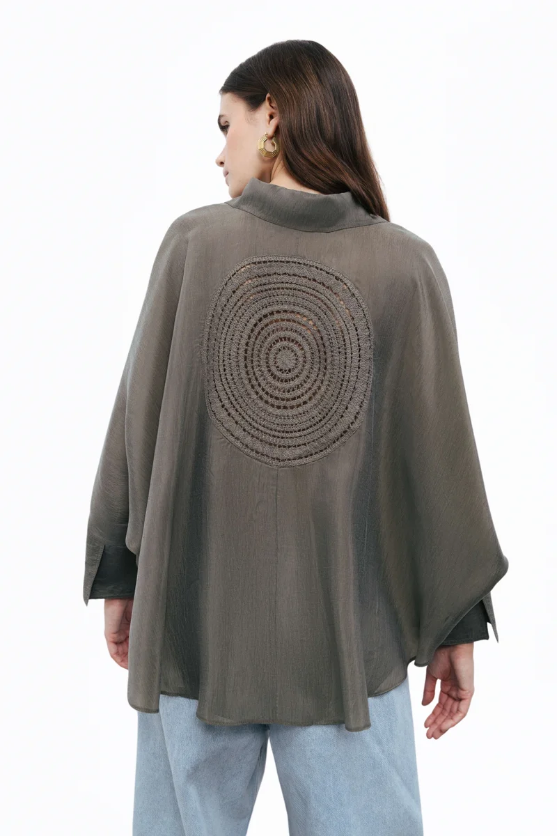 Nocturne Embroidered Flowy Shirt