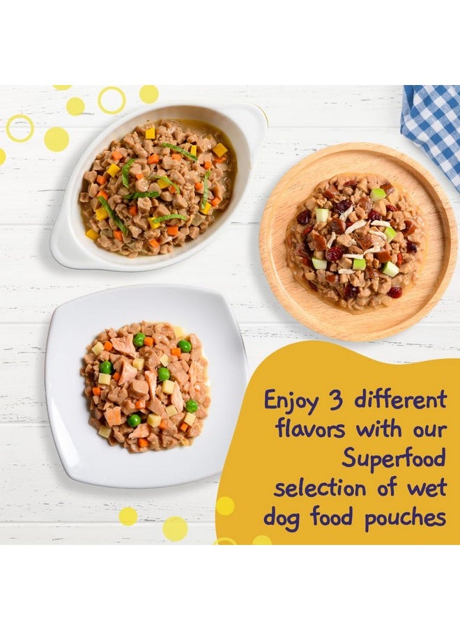MOOCHIE Soft Wet Dog Food  Superfood Selection  Duck, Salmon & Chicken Liver Flavors  No Artificial Flavors Or Preservative 12 X 2.5 Oz Pouch  - Image 2