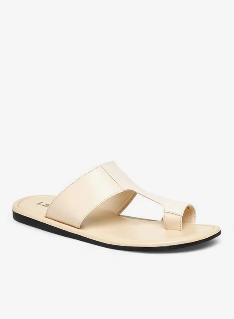 LBL by Shoexpress CREAM Panelled Arabic Sandals for Men | Best Price UAE