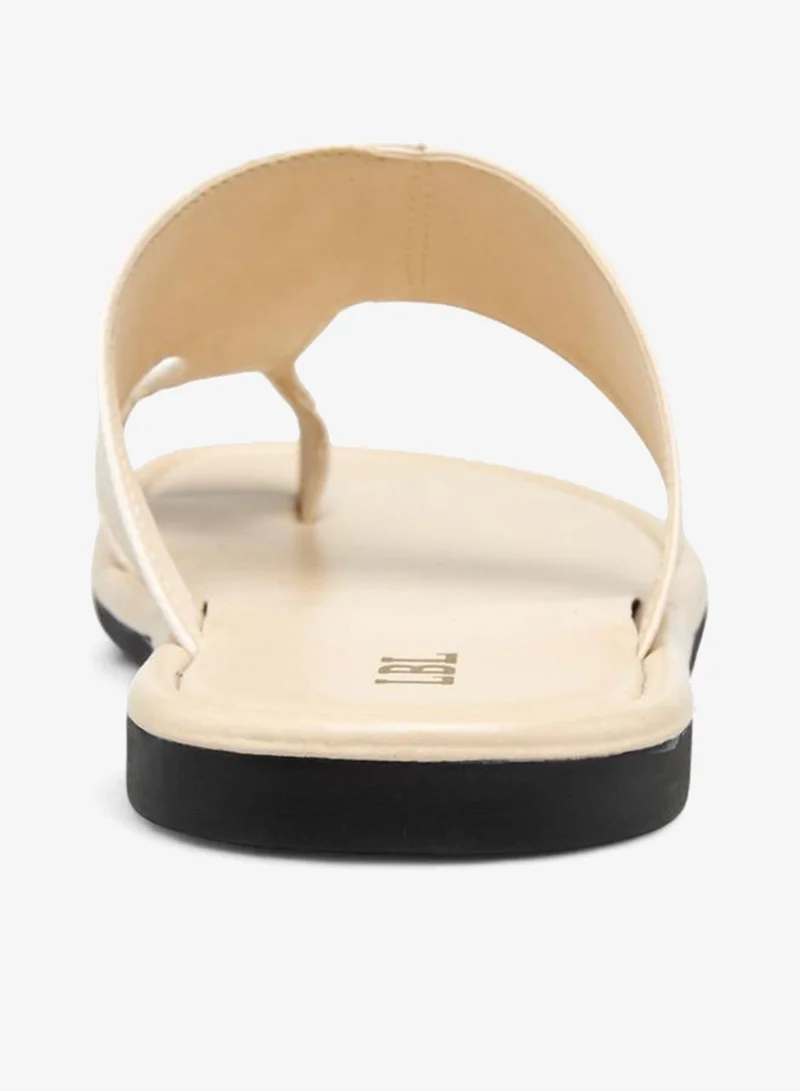 LBL by Shoexpress CREAM Panelled Arabic Sandals for Men | Best Price UAE