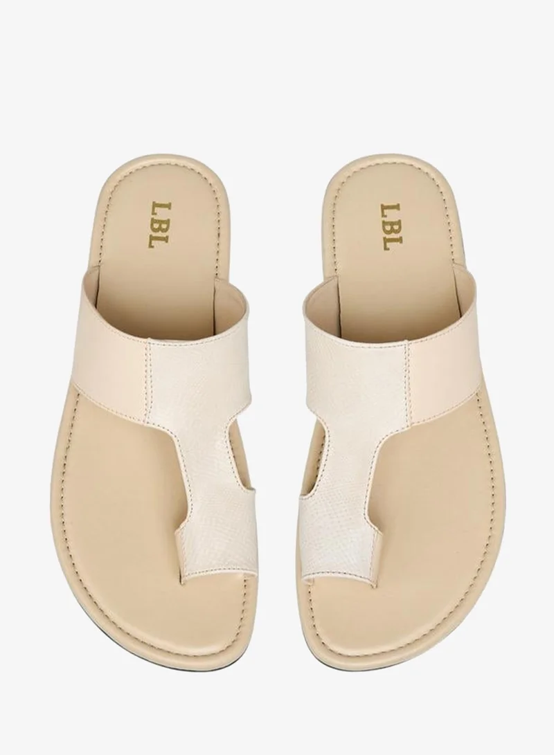 LBL by Shoexpress CREAM Panelled Arabic Sandals for Men | Best Price UAE