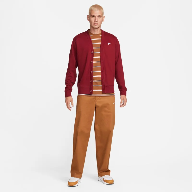 Nike Maroon Men's Club Fairway Cardigan for Men | Best Price UAE