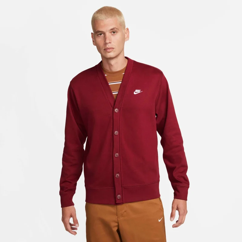 Nike Maroon Men's Club Fairway Cardigan for Men | Best Price UAE