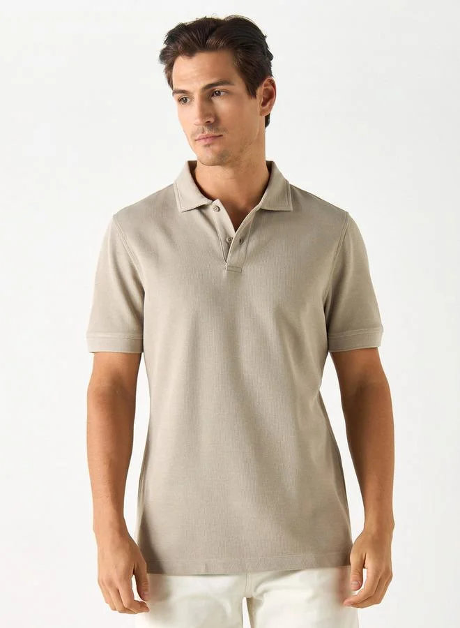 سبلاش فيڤ تيشيرت بولو بأكمام قصيرة وزر إغلاق