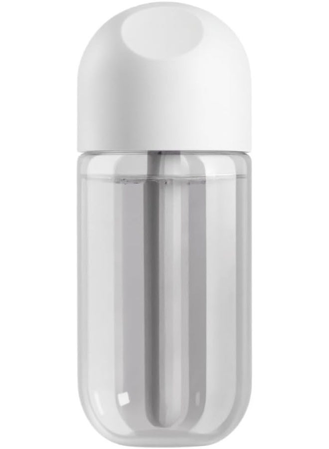 DENX 250ml Mini Humidifier DX1928 – Portable USB Cool Mist Humidifier, Silent Operation, LED Night Light, 2W Energy Efficient, 150g Lightweight Air Moisturizer for Home, Office & Car – White - Image 1