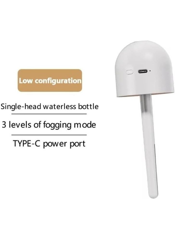 DENX 250ml Mini Humidifier DX1928 – Portable USB Cool Mist Humidifier, Silent Operation, LED Night Light, 2W Energy Efficient, 150g Lightweight Air Moisturizer for Home, Office & Car – White - Image 5