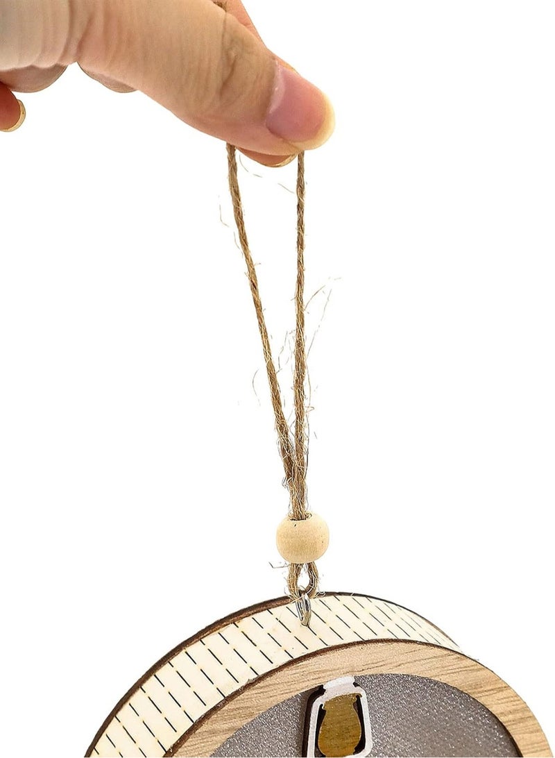 لوبيتيز أضواء عيد الفطر ، أسلوب واحد فقط ، ديكور الباب شنقاً أضواء رمضان المبارك يدوياً نجوم خشبية أدى أضواء عيد الفطر ديكور ديكور مسلم هدايا إسلامية ديكور الجدار الجدول هدايا رمضان ( الصلاة ) - Image 4