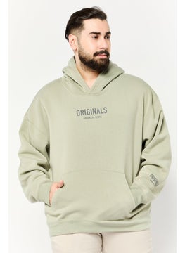Originals by Brooklyn Cloth Men Graphic Print Long Sleeve Hoodie, Sage  - Image 1