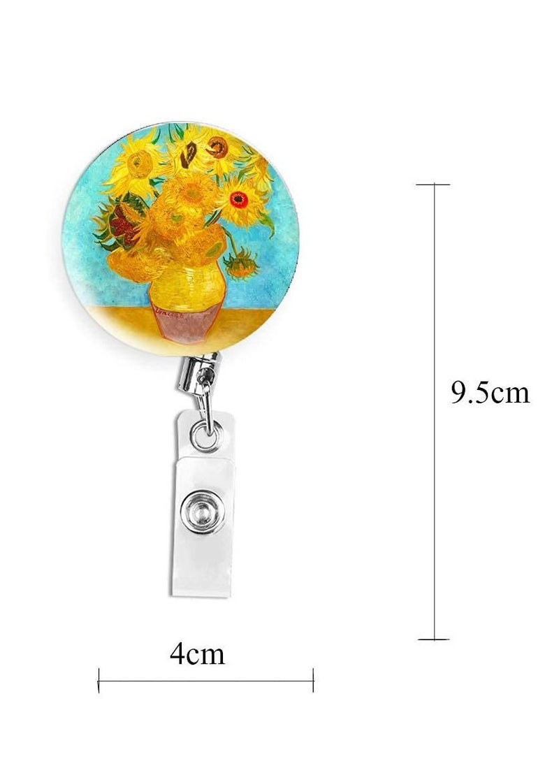 Y&D Badge Reel Retractable Holder Carabiner Clip on ID Card Holders Pack of 4 Sturdy Plastic Snap Strap 27 Inch Cord Extension Belt  - Image 5