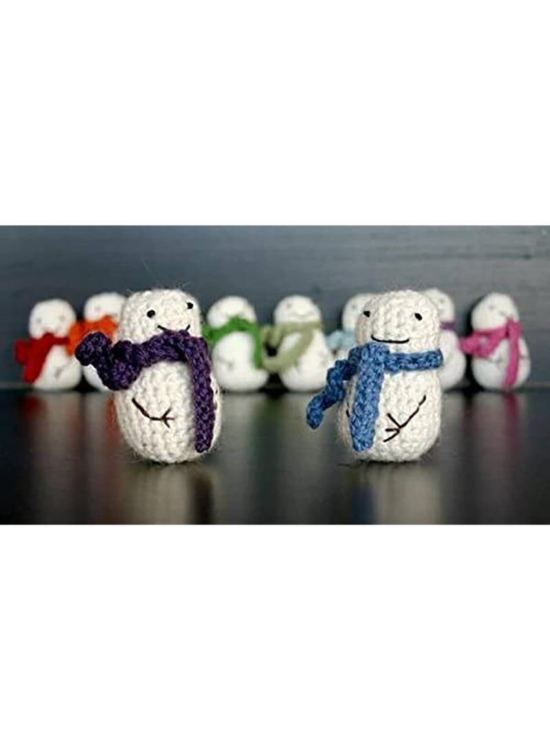 مجموعة خيوط كروشيه من القطن، كرات من خيوط القطن، للتطريز اليدوي، صليب كروشيه، تصميم سادة بألوان متنوعة، خيوط حياكة، خيوط تطريز يدوي (16 قطعة) - Image 4