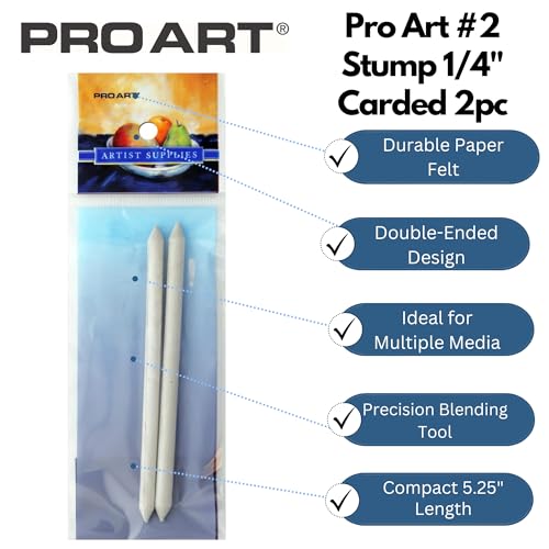 Pro Art Blending Stump, Natural 2 Piece - Image 2