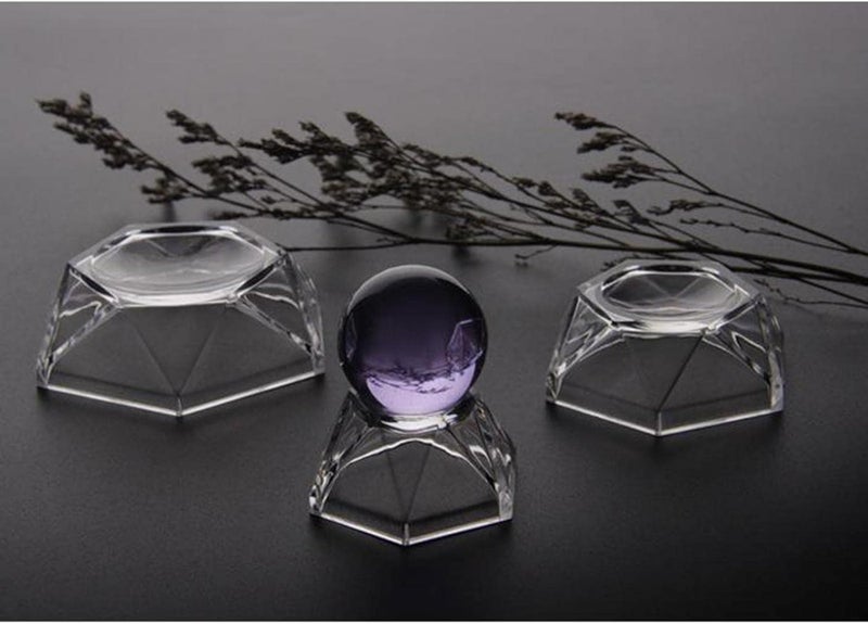 klarako Sphere Display Stand (Clear Acrylic) Crystal Ball Display Base Holder Home Decor  Large - Image 2