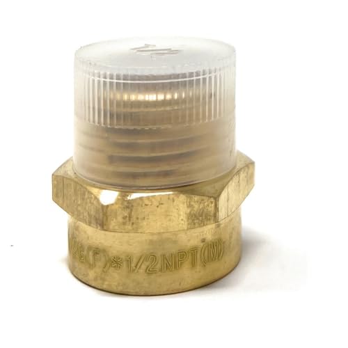 Cascada Showers G 1/2" Thread (British BSPP) Female to 1/2" NPT Thread Male Pipe Fitting Adapter - Lead-Free - Image 2