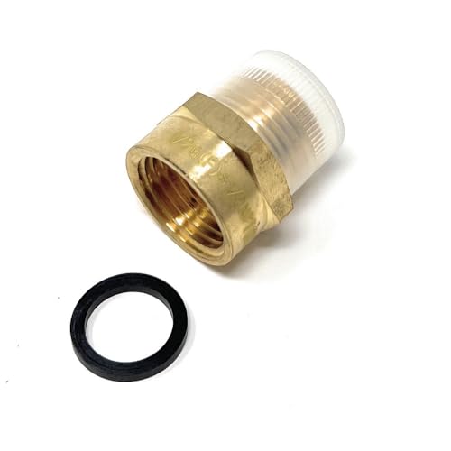 Cascada Showers G 1/2" Thread (British BSPP) Female to 1/2" NPT Thread Male Pipe Fitting Adapter - Lead-Free - Image 3