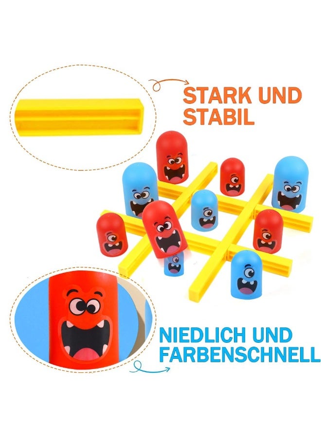 Tic Tac Toe Strategy Board Game for Kids and Family, Tabletop Party Games, Head-to-Head Strategy Games, Cute Educational Board Game, Party Games for 2 Players (1 Piece)