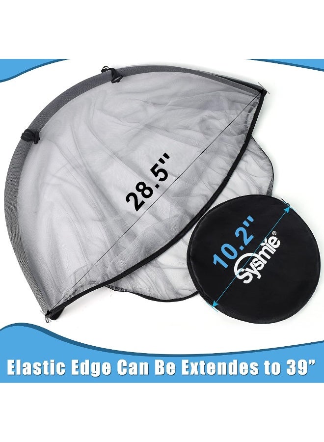 Sysmie Mosquito Net for Baby Car Seats â€“ Infant Car Seat Insect Mesh Net - Universal Fit, Premium Quality: Machine Washable - Gray - Image 2