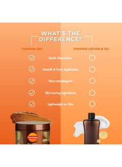 Carroten Carroten Gold Shimmer Intensive Tanning Gel Vegan 150ml - Fast Bronzing with Golden Glow and Moisturizing Oils  - Image 3
